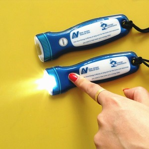 <strong>Custom</strong> Logo Magnet Keyring Light Torch <strong>Shape</strong> <strong>PVC</strong> LED <strong>Keychain</strong> Light - Product Image 2