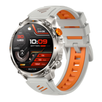 Reloj Inteligente HT45 con Batería de 1100 mAh, Linterna, Monitor de Actividad Física, Llamadas por Bluetooth, Funciones de Oxígeno en Sangre, Resistente al Agua, Reloj Inteligente Android