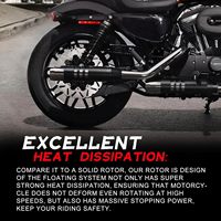 Discos de Freno Delanteros Flotantes ZCLH de 118 Pulgadas, 2 Piezas, para Touring/Road King 08-20, Road Glide/Street Glide 08-13