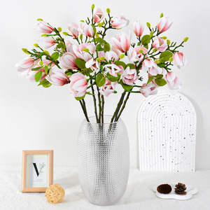 Flower Delight Magnolia, Flores Artificiales de Plástico PU, PVC Suave, Hechas a Mano, Decoración Moderna para el Hogar, Arreglos Florales para Bodas - Product Image 4