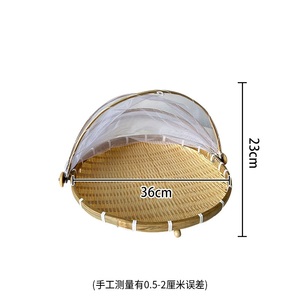 Xách Tay Fly-Proof Tre Gấp Khay Cho Nhà Bếp Ngoài Trời Dã Ngoại Lưu Trữ-Trái Cây Bánh Mì Phục Vụ Lưới <span class=keywords><strong>Net</strong></span> Bìa Đặc Sản Công Cụ - Product Image 6