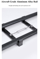 Rel Kamera Lurus dari Paduan Aluminium 1m/pc untuk Greenbull XT5 Smart Pro+ Dapat Digunakan Kembali & Portabel dengan Opsi Kaki Teleskopik