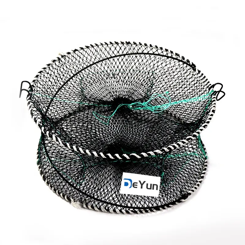 New high quality foldable shrimp of circle plastic commercial crab cage trap pot