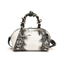 Sac à main bandoulière polyvalent en PU motif pierre, style rétro, pour femme, modèle 2025, nouvelle collection transfrontalière