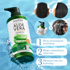 Champú y Acondicionador para el cuidado del cabello, anticaspa, alivia la picazón, aloe vera - Product Image 2