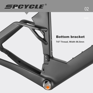 Cadre de vélo de contre-la-montre en <span class=keywords><strong>carbone</strong></span> SPCycle TT928 Aero avec support UDH, boîtier de pédalier T47 et câblage entièrement intégré - Product Image 5