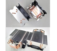 Vente directe Fm Am3 Am4 Am5 4 cuivre caloduc universel 12V RVB Cpu refroidisseur d'air ventilateurs