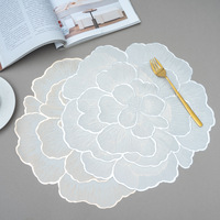 Nouveau 2025 – Tapis de table polyvalent en PVC style nordique, doré à chaud, 38 cm – Sous-verre anti-brûlure, support à fruits, tapis pour vase