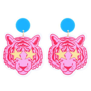 مضحك الإبداعية الاكريليك الراكون الثوم القرط المجوهرات لفتاة Y2K الملحقات شخصية الأقراط الضفدع - Product Image 5