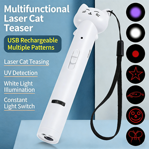 Jouet pour chat <span class=keywords><strong>laser</strong></span> en plastique rechargeable par USB, pointeur <span class=keywords><strong>laser</strong></span> infrarouge, lampe torche multi-motifs, vente en gros - Product Image 1