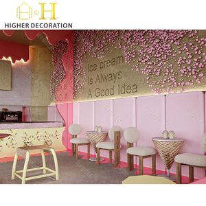 Hot Product Moderne High-End Vitrinekast Voedsel Voedsel Receptie Teller Ijs Display Teller - Product Image 6