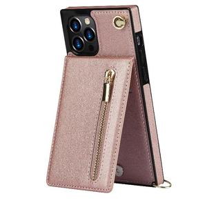 Funda para Teléfono con Ranuras para Tarjetas, Correa con Cierre y Cordón, de Cuero PU, Antigolpes, Tipo Cartera para iPhone 17 16 15 14 13 12 11 - Product Image 6