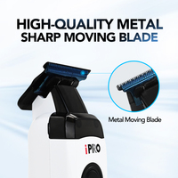 Máquina de Cortar Pelo Profesional IPRO para Barbería en Colores Vivos Motor sin Escobillas 7500RPM 2000mAh 230 Minutos de Uso