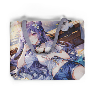 Bolsa de Mano Mini de Lona Ecológica Personalizada con Cierre, Diseño de Anime <span class=keywords><strong>Genshin</strong></span> <span class=keywords><strong>Impact</strong></span>, para Compras - Product Image 2