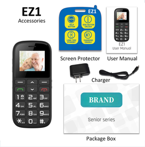 Téléphone <span class=keywords><strong>portable</strong></span> 4G GSM avec écran LED de 1,77 pouces, batterie de 1400 mAh, <span class=keywords><strong>gros</strong></span> boutons, double carte SIM, <span class=keywords><strong>pour</strong></span> les seniors avec SOS et batterie grande capacité - Product Image 6