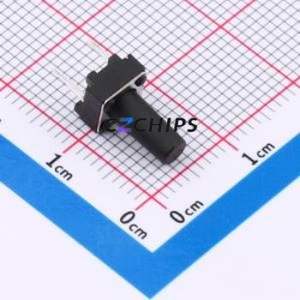 TSA06154-110B332BA Tactile Switch Through hole Component (THT),6.1x6.1mm Switch Single Pole Single Throw Round Button 1.8N 6.1mm - Product Image 1