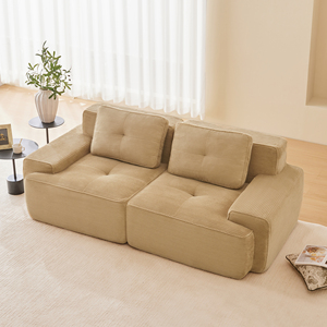 82" <b>Modern</b> L-Shaped Modular Sectional <b>Sofa</b> for Living Room, Corduroy Fabric, 2-Seater Couch with Deep Seat - Product Image 5