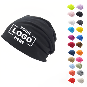 Promotion Custom Unisex Cotton Slouchy Knitted Beanie Hat Promotional Cycling Beanie Warm Cap Winter Outdoor Knitted Hat Cap