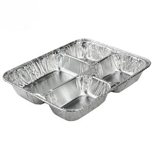 RE3G High Quality Safety Food Grade Aluminum Foil <b>Container</b> with PVC Lining and Easy Open Lids for Kitchen Use - Product Image 3