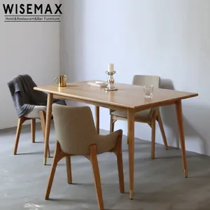Hot sale furniture dining table set modern home solid wood light luxury nordic style dining table