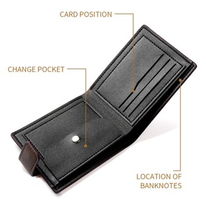 <span class=keywords><strong>Portafoglio</strong></span> Corto da <span class=keywords><strong>Uomo</strong></span> in Pelle PU Stile Vintage 2026 con Tasca Portamonete, Chiusura <span class=keywords><strong>a</strong></span> <span class=keywords><strong>Scatto</strong></span>, Fodera in Poliestere e Porta Carte - Product Image 6