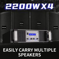 Kit Amplifier Bekboes RX4 Series 4Ch High Power Dj Audio 4000 Watt Powersoft