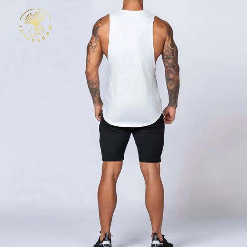 Custom Mens Blank Gym Apparel Sports Muscle Workout Plain Tank Tops Fitness Bamboo Clothing Stringer Tank Top Bodybuilding Men