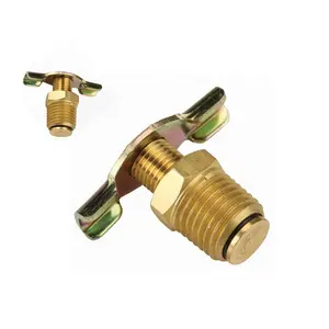 1/4" Forged Water Heater Tank Drain Plug Valve Brass Check valve for drain
