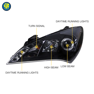 YU GUANG para <span class=keywords><strong>Hyundai</strong></span> <span class=keywords><strong>Genesis</strong></span> <span class=keywords><strong>Coupe</strong></span> Accesorios 2009 2012 Faros Delanteros Luces Delanteras Actualización de Faros LED Ensamblaje de Luces Diurnas - Product Image 5