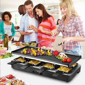 Ensemble de Grill électrique d'intérieur 2023 w pour 8 personnes avec huit casseroles pour Table, offre spéciale 1200 - Product Image 4