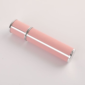 Portable Leather Fragrance Dispenser Atomizer Pump Sprayer <b>Aluminum</b> Cosmetic Perfume <b>Bottle</b> - Product Image 4