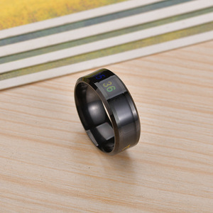 도매 무변색 18K 금 은 PVD 도금 스테인리스 스틸 변색 온도 감응 무드 반지 여성 남성용 주얼리 - Product Image 3