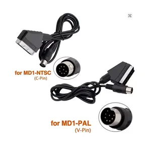 Câble V-Pin C-Pin Scart pour Sega Mega Drive 1 PAL NTSC AV, extension audio-vidéo, convertisseur RGB pour Sega Genesis 1 MD1 - Product Image 1