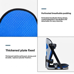 Attelle de nuit orthopédique anti-rotation pour <span class=keywords><strong>pied</strong></span> tombant, 0,4 kg, avec doublure amovible et plaque stabilisatrice en acier, pour la récupération après une chirurgie de la tête fémorale - Product Image 3