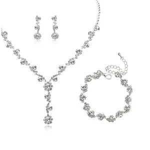 Produtos mais vendidos 2024 conjuntos de joias da moda 2 em 1 conjunto de joias finas conjuntos de joias
