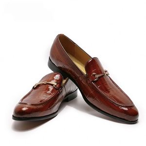Zapatos Formales de Negocios para Hombre, Diseño Moderno, de Cuero Genuino, Cómodos, Planos, Tipo Mocasines, que Aumentan la Altura, Impermeables - Product Image 5