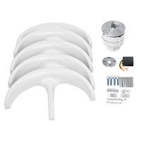 Éolienne à axe vertical personnalisée de 100 W, 12 V/24 V, avec démarrage en brise légère pour la production d'énergie en extérieur