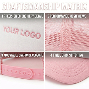 Casquette Trucker en Mousse Broderie 3D Gonflée Personnalisée Luxe SHINY, <span class=keywords><strong>Couronne</strong></span> Haute, 5 Panneaux, Maille Y2K pour Marques <span class=keywords><strong>de</strong></span> Streetwear Premium - Product Image 5