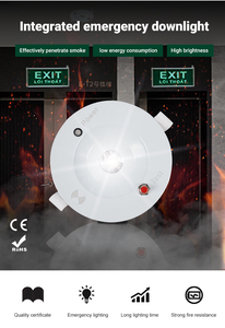 Tuoming Indoor Tunnel 3W Rechargeable Recessed Mounted <b>Battery</b> Backup <b>Led</b> Emergency Ufo Downlight - Product Image 6