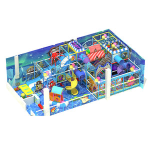 Ocean Theme <b>Indoor</b> Playground 3-12 Years,blue,23.5*12*3.6m 280sqm 3035sqft,pirate Ship Triple <b>Slide</b> Ball Pit,trampoline Ninji - Product Image 2
