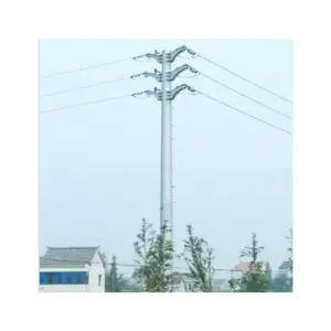 Electric pole suppliers steel pole electric post power pole for sale