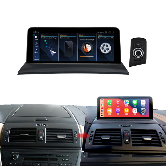 10.25'' Android Auto Display Screen X3 E83 Android Car Play Touch Screen With Knob for BMW Radio Android 2006-2010