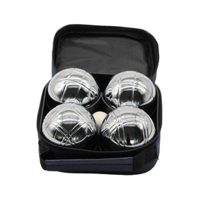 Ensemble <span class=keywords><strong>de</strong></span> <span class=keywords><strong>4</strong></span> <span class=keywords><strong>boules</strong></span> <span class=keywords><strong>de</strong></span> pétanque en métal chromé avec sac <span class=keywords><strong>de</strong></span> transport, <span class=keywords><strong>jeu</strong></span> <span class=keywords><strong>de</strong></span> pelote pour l'extérieur - Product Image 3