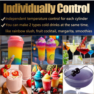 Machine à Granita Italienne Professionnelle 1 Cuve Prix Usine – Machine à Slush et Crème Glacée de Comptoir pour Boissons et Smoothies - Product Image 3