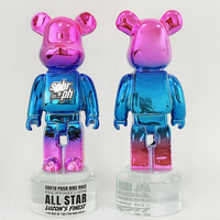 Nouveau Trophée Personnalisé Ours Violent Bleu Violet en Résine, Modèle d'Art Populaire, Cadeaux MH-S02