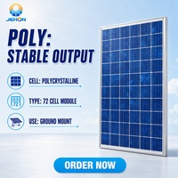 Panneau solaire poly cristallin 350W 365W 375W pour système d'énergie solaire au sol
