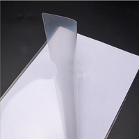 Protège-documents en PVC épais transparent format A4 en forme de L, personnalisable avec logo, fournitures scolaires et de bureau pour étudiants, direct usine