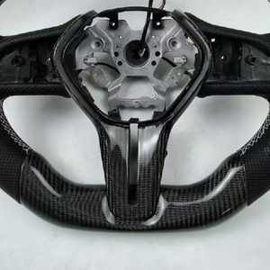 Volant de voiture de haute qualité pour <span class=keywords><strong>Infiniti</strong></span> Q50 Q60 Q50L, produits en cuir perforé, véritable fibre de carbone - Product Image 4