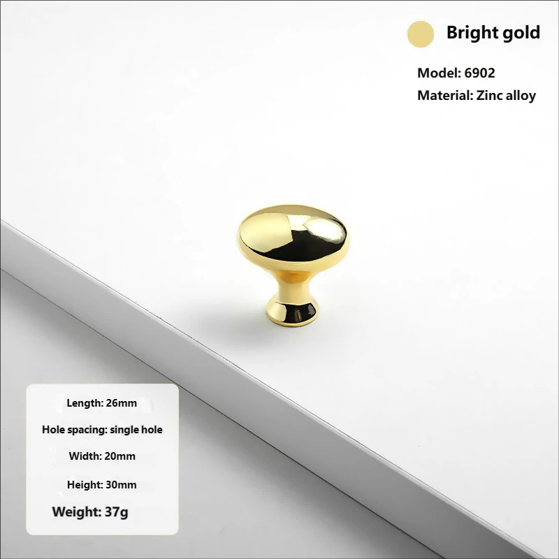 6902# - Piccolo Foro Singolo Oro Lucido