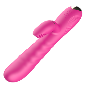 Vibrador con 2 Motores, 10 Vibraciones, 3 Velocidades, Estiramiento, Silicona de Grado Médico, Impermeable, Juguete Sexual para Mujeres - Product Image 1